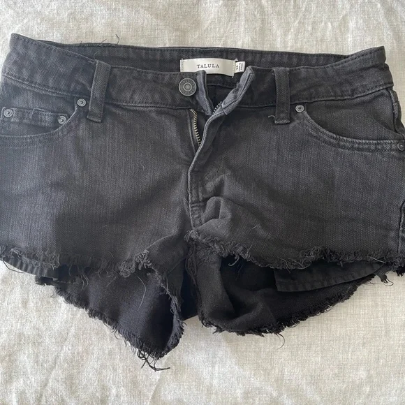 Talula Size 24 Black Jean Shorts - Picture 2 of 2